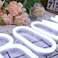 Restrooms White Neon Sign for Businesses and Public Spaces
