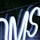 Restrooms White Neon Sign for Businesses and Public Spaces