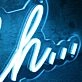 Shhh Blue Neon Sign for Quiet and Relaxation Spaces