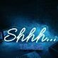 Shhh Blue Neon Sign for Quiet and Relaxation Spaces