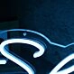 Shhh Blue Neon Sign for Quiet and Relaxation Spaces