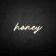 'Honey' neon sign
