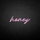 'Honey' neon sign