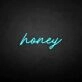 'Honey' neon sign