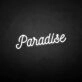 Paradise' neon sign