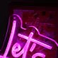 Let Us Go Girls Pink Neon Sign for Fun and Playful Spaces