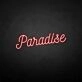 Paradise' neon sign