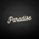 Paradise' neon sign