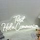 First Holy Communion White Neon Sign for Religious and Spiritual Spaces