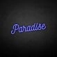 Paradise' neon sign