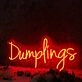 Dumplings Red Custom Neon Sign for Restaurants and Fun Spaces