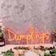 Dumplings Red Custom Neon Sign for Restaurants and Fun Spaces