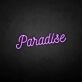 Paradise' neon sign