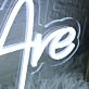 We Are White Custom Neon Sign for Inspirational and Positive Spaces