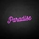 Paradise' neon sign