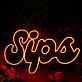 Sips Orange Neon Sign for Fun and Social Spaces