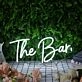 The Bar White Neon Sign for Bars and Social Spaces