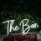 The Bar White Neon Sign for Bars and Social Spaces