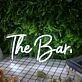 The Bar White Neon Sign for Bars and Social Spaces