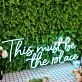 This Must Be The Place Blue Neon Sign for Positive and Fun Spaces