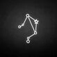 'Libra' neon sign