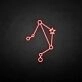 'Libra' neon sign