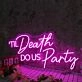 Til Death Do Us Party Purple Neon Sign for Fun and Party Spaces