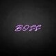 'Boss' neon sign