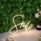 Smile Yellow Neon Sign for Positive and Fun Spaces