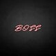 'Boss' neon sign