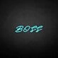 'Boss' neon sign