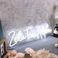 Zeta Tau Alpha White Neon Sign for Sorority and College Decor