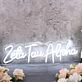 Zeta Tau Alpha White Neon Sign for Sorority and College Decor