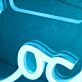 Cocktails Blue Neon Sign for Bars and Social Spaces