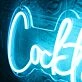 Blue Cocktails LED Neon Sign for Bars and Social Spaces