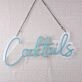 Blue Cocktails LED Neon Sign for Bars and Social Spaces