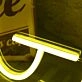 Go Piss Girl Yellow Neon Sign for Fun and Playful Spaces