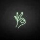'OK' neon sign