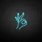 'OK' neon sign
