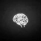 'Brain' neon sign