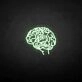'Brain' neon sign