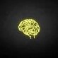 'Brain' neon sign