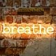 Breathe Neon Sign for Relaxation Spaces and Yoga Studios