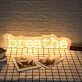 Breathe Neon Sign for Relaxation Spaces and Yoga Studios
