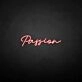 'Passion' neon sign