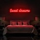 Sweet Dreams Neon Sign for Peaceful and Relaxing Bedrooms