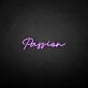 'Passion' neon sign