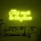 Retro This Must Be The Place Neon Sign for Modern Living Rooms and Offices