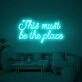 Retro This Must Be The Place Neon Sign for Modern Living Rooms and Offices