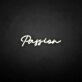 'Passion' neon sign